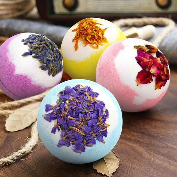 Botanical Bliss Bath Fizzies 4 Nourishing Scents