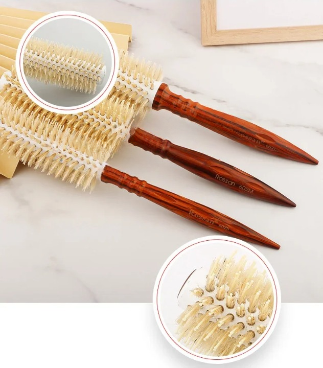 Round Bamboo Hair Styling Brush