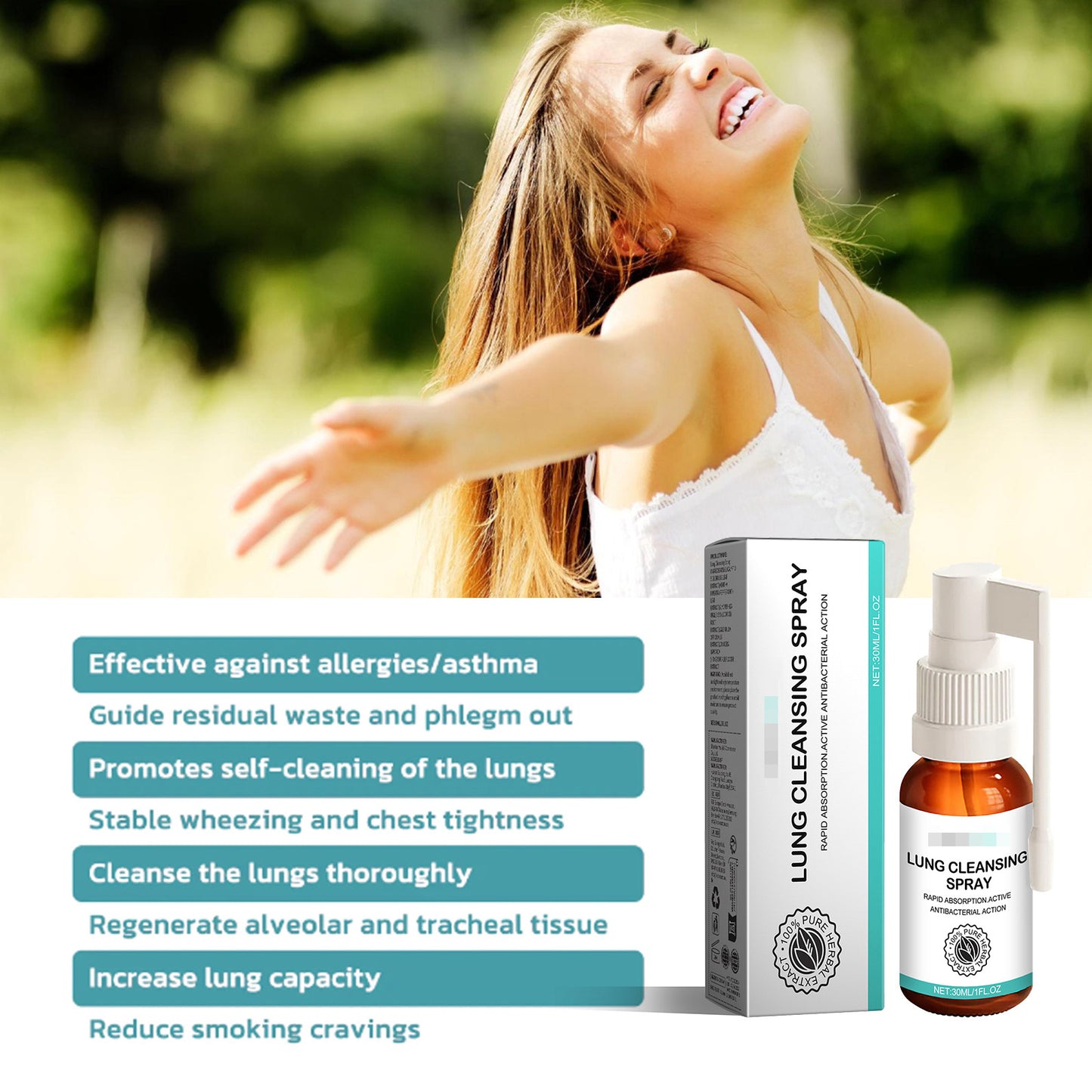 BreatheFree™ Lungenreinigungsspray