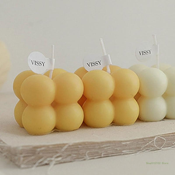 Decorative Cube Candles for Rooms with a Soft Scent