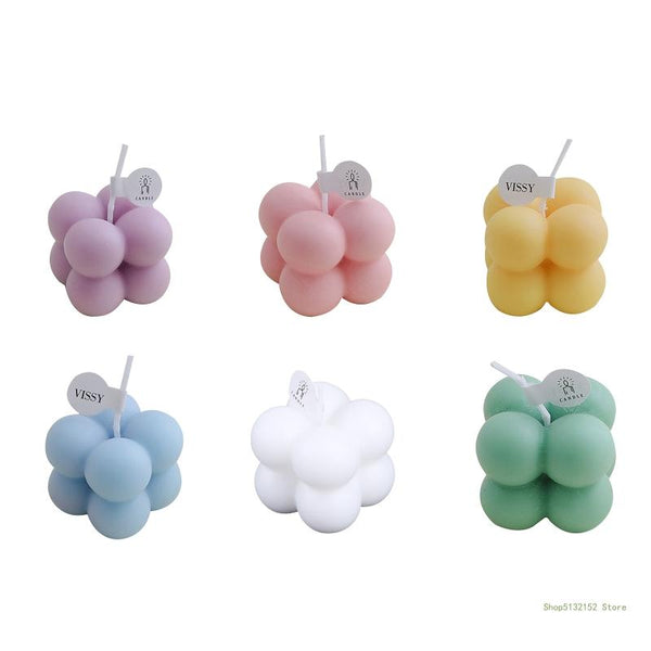 Decorative Cube Candles for Rooms with a Soft Scent