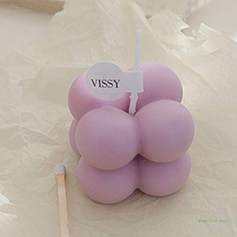 Decorative Cube Candles for Rooms with a Soft Scent