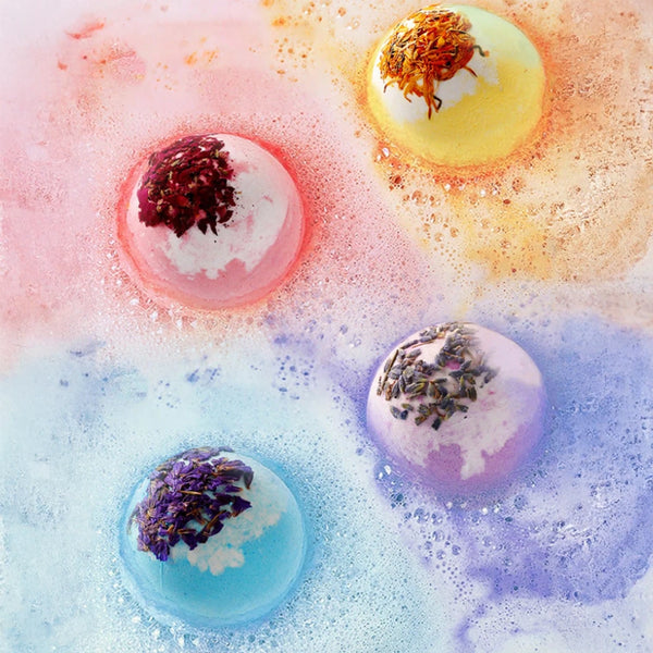 Botanical Bliss Bath Fizzies 4 Nourishing Scents