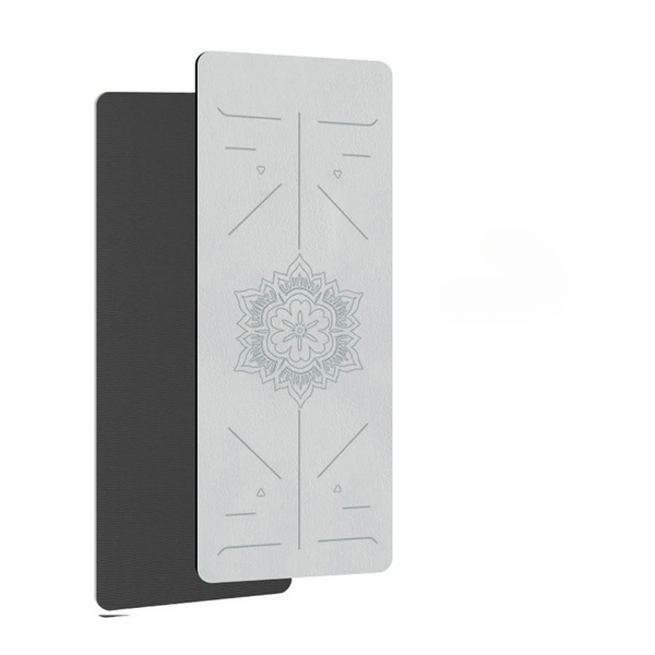 HomeFlow TPE Fitness Mat Textured Grip & Alignment Guides