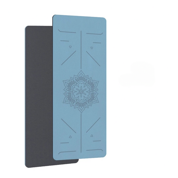 HomeFlow TPE Fitness Mat Textured Grip & Alignment Guides