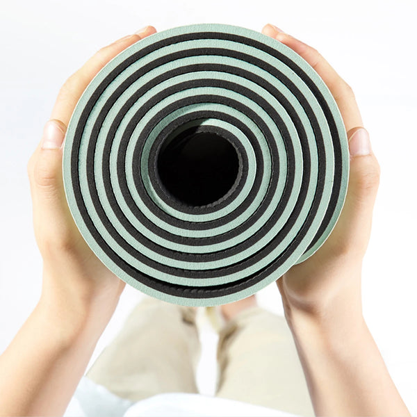 HomeFlow TPE Fitness Mat Textured Grip & Alignment Guides