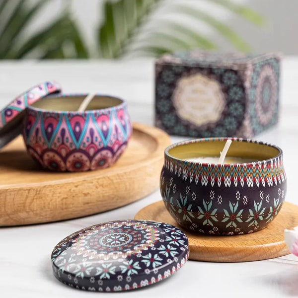 Aromatic Soy Candles Vintage Decorating Jars