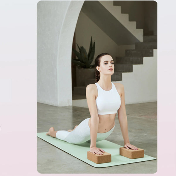 HomeFlow TPE Fitness Mat Textured Grip & Alignment Guides